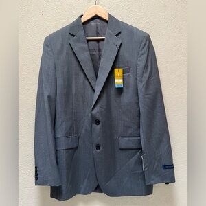 Stafford Executive Men’s Wool Gray Suit Jacket Size 42 Long -NWT